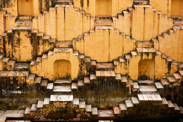 Panna Meena ka Kund stepwell in Amber, Jaipur, Rajasthan, India