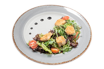 vegetable salad on a white background