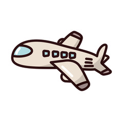 airplane flying transport fill style icon