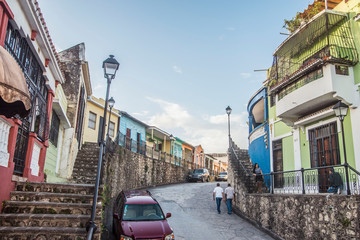 colorful view of old town in santo domingo dominican republic 