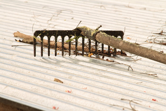 Rural Rake On The Roof