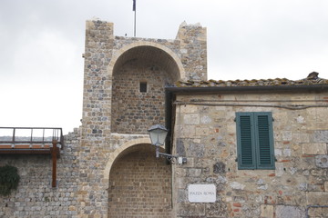 Medieval architecture in San Gimignano