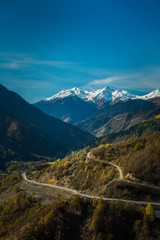 High mountain road to Mestia 