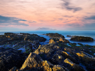 Table Mountain coast in Cape Town South Africa