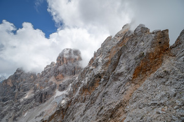 Beautiful mountain panorama in the Italian Dolomites