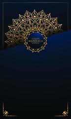 Luxury mandala background with golden arabesque pattern arabic 
islamic east style.decorative mandala for print, poster, cover, 
brochure, flyer, banner.