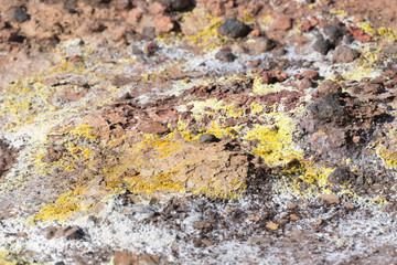 Naklejka premium Gunnuhver geothermal Area in western Iceland