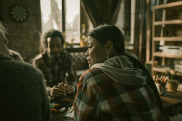 Friendly Business Team working Together