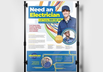 Electrician Poster Layout