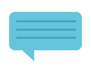 speech bubble message isolated icon