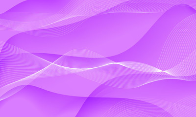 Colorful light lines background with waves. Asymmetric lines. Abstract background for science presentations. Vector Illustration.