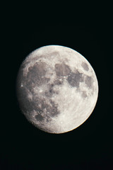 Obraz na płótnie Canvas Waxing gibbous Moon