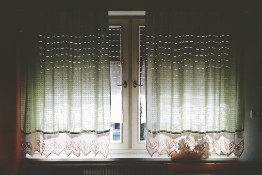 Curtains On Window At Home