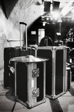 Band Equipment In Luggage