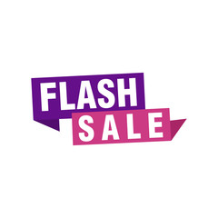 Flash Sale banner template design.Vector illustration.