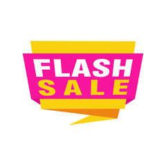 Flash Sale banner template design.Vector illustration.