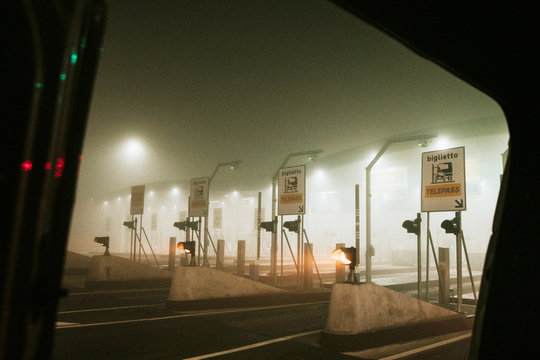 Tollway somewhere in Italy