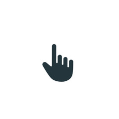 Fototapeta na wymiar hand icon pointer. vector symbol simple flat sign