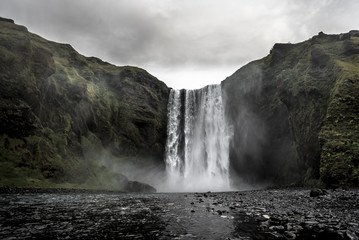 Skógafoss Waterfall In Iceland