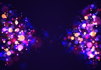 Colorful bokeh light