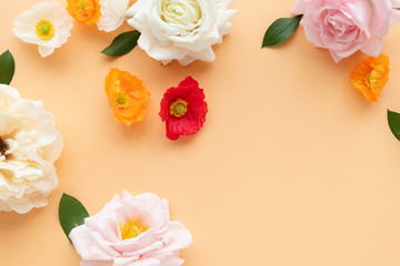 Flower arrangement with copy space