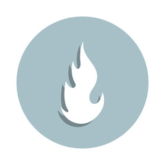 Fire, flame badge icon. Simple glyph, flat vector of fire icons for ui and ux, website or mobile application