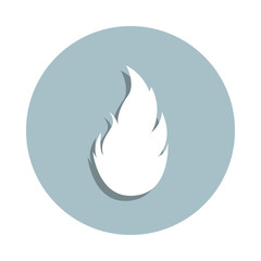 Fire, flame badge icon. Simple glyph, flat vector of fire icons for ui and ux, website or mobile application
