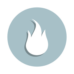 Fire, flame badge icon. Simple glyph, flat vector of fire icons for ui and ux, website or mobile application