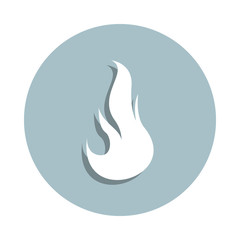 Fire, flame badge icon. Simple glyph, flat vector of fire icons for ui and ux, website or mobile application