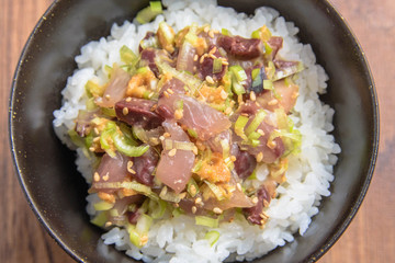 ハマチのなめろう丼