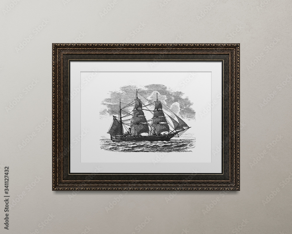 Canvas Prints artwork in a frame mockup