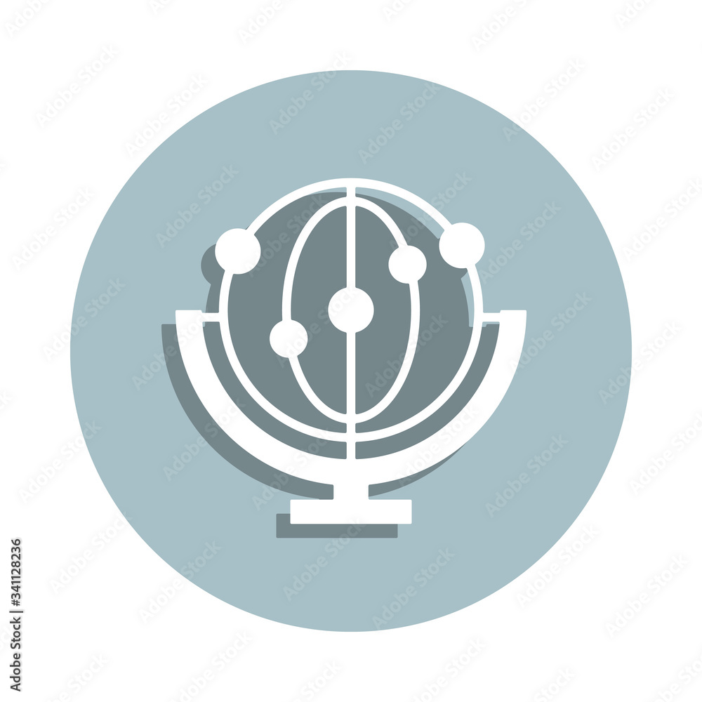 Aufkleber cradle, momentum badge icon. simple glyph, flat vector of genetics and bioenginnering icons for ui a
