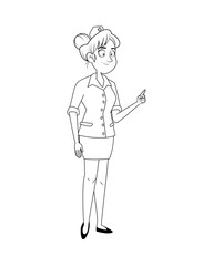 professional nurse avatar character icon