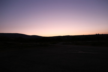 Obraz premium sunset in the mountains