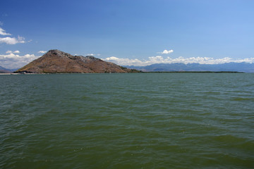 lake and mountains in Macedonia