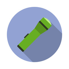 lamp colored illustration long shadow icon. Simple color vector of Camping icons for ui and ux, website or mobile application