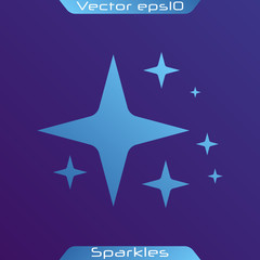 Obraz premium Yellow sparkle spark