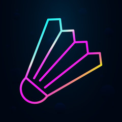 Sport, badminton nolan icon. Simple thin line, outline vector of sport icons for ui and ux, website or mobile application