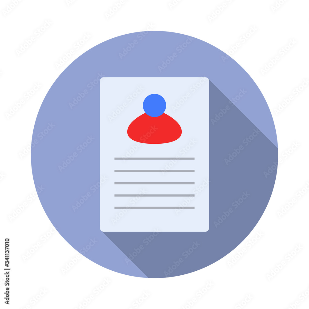 Aufkleber report on sheet colored long shadow icon. simple color vector of programming sticker icons for ui an