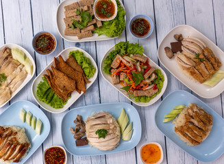 Thai Food Mixed Dishes Set - Khao Man Ghai etc