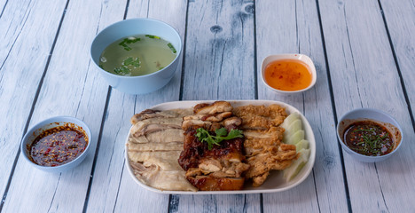 Thai Style Mixed Chicken Platter 