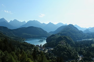 Fototapeta na wymiar lake in the Alps