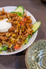 Asian food closeup