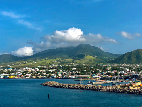 Basseterre on St. Kitts and Nevis island