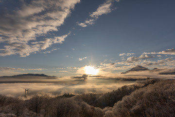 雪と雲海
