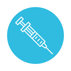 injection medical line style icon