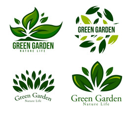 garden logo template
