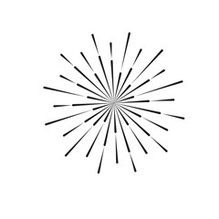 Fototapeta premium Light rays of burst