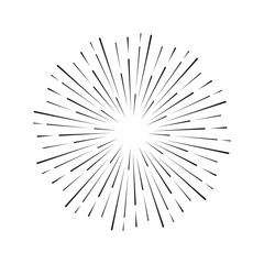 Obraz premium Light rays of burst