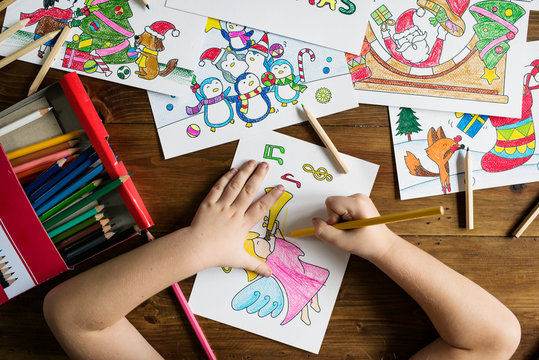 Christmas coloring activity